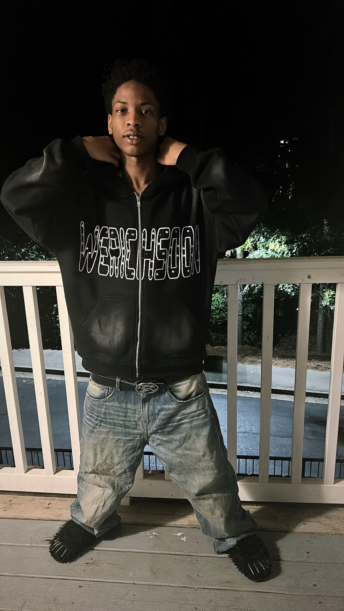 Diamond Lettered Zipup