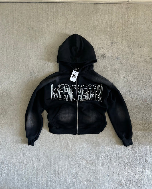 Diamond Lettered Zipup